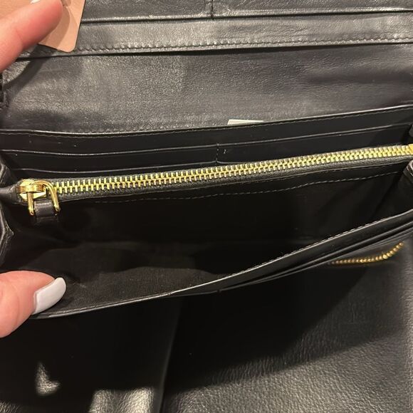 Miu Miu Gray Croc-Embossed Wallet - Picture 3 of 6